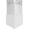 Ekena Millwork Craftsman Classic Square Non-Tapered Art Deco Fretwork Column w/ Standard Capital & Standard Base CC0810ENARDCSCS - alternate 5